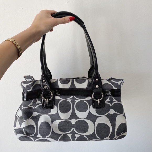 Coach Penelope Shantung Signature Satchel Handbag - Picture 2 of 5